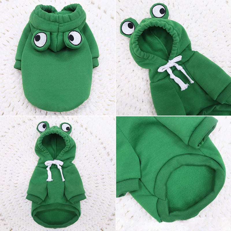 Frog Print Cozy Hoodie